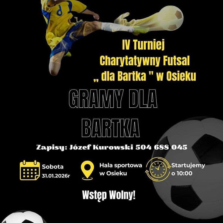IV Turniej Charytatywny Futsal "Dla Bartka" w Osieku