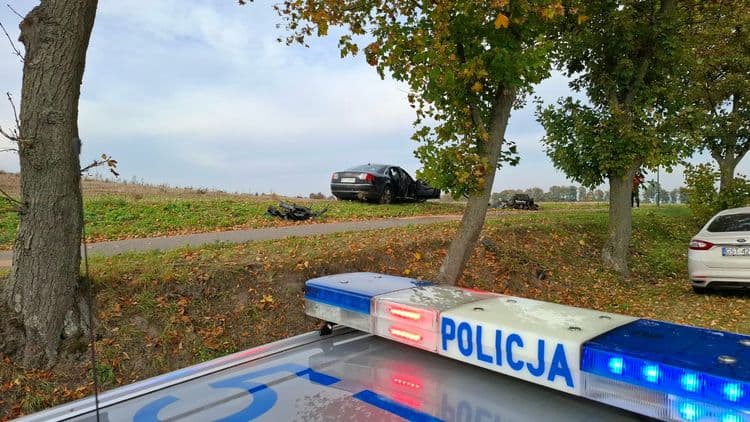 Kolizja na trasie Owidz - Janowo. Kierujący trafił do szpitala