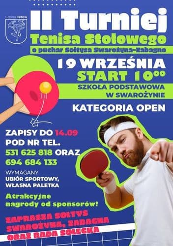II TURNIEJ TENISA STOŁOWEGO