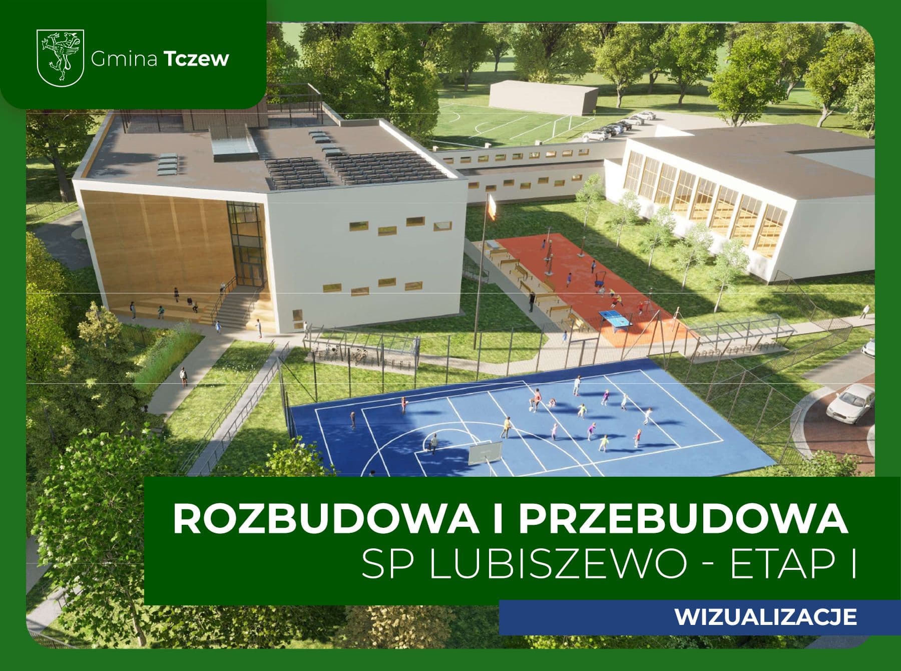 Wstępne wizualizacje Szkoły Podstawowej w Lubiszewie gotowe